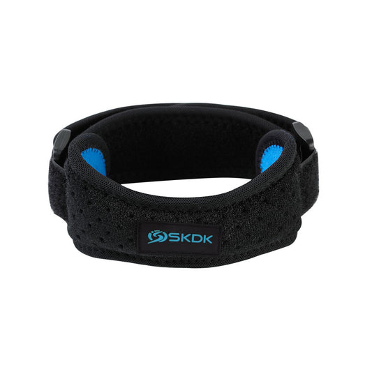 Rodillera deportiva de gel de sílice con correa de soporte para gimnasio