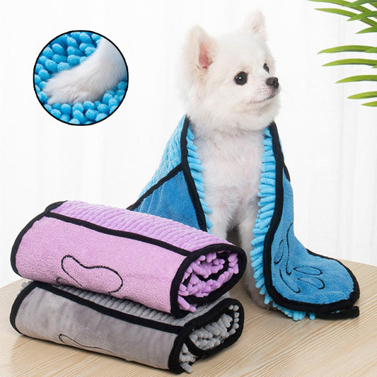 Toallas para perros y gatos, albornoz superabsorbente de microfibra, de secado rápido, para mascotas