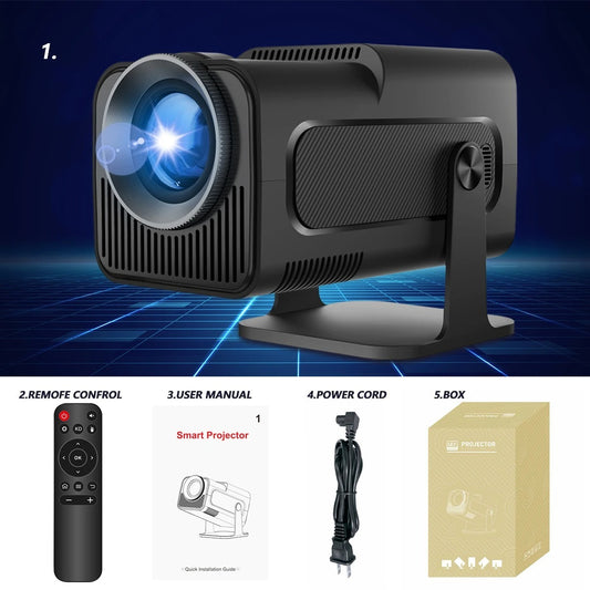 5G 4K Projector Smart HD LED WiFi Bluetooth HDMI USB Android Office Home Theater